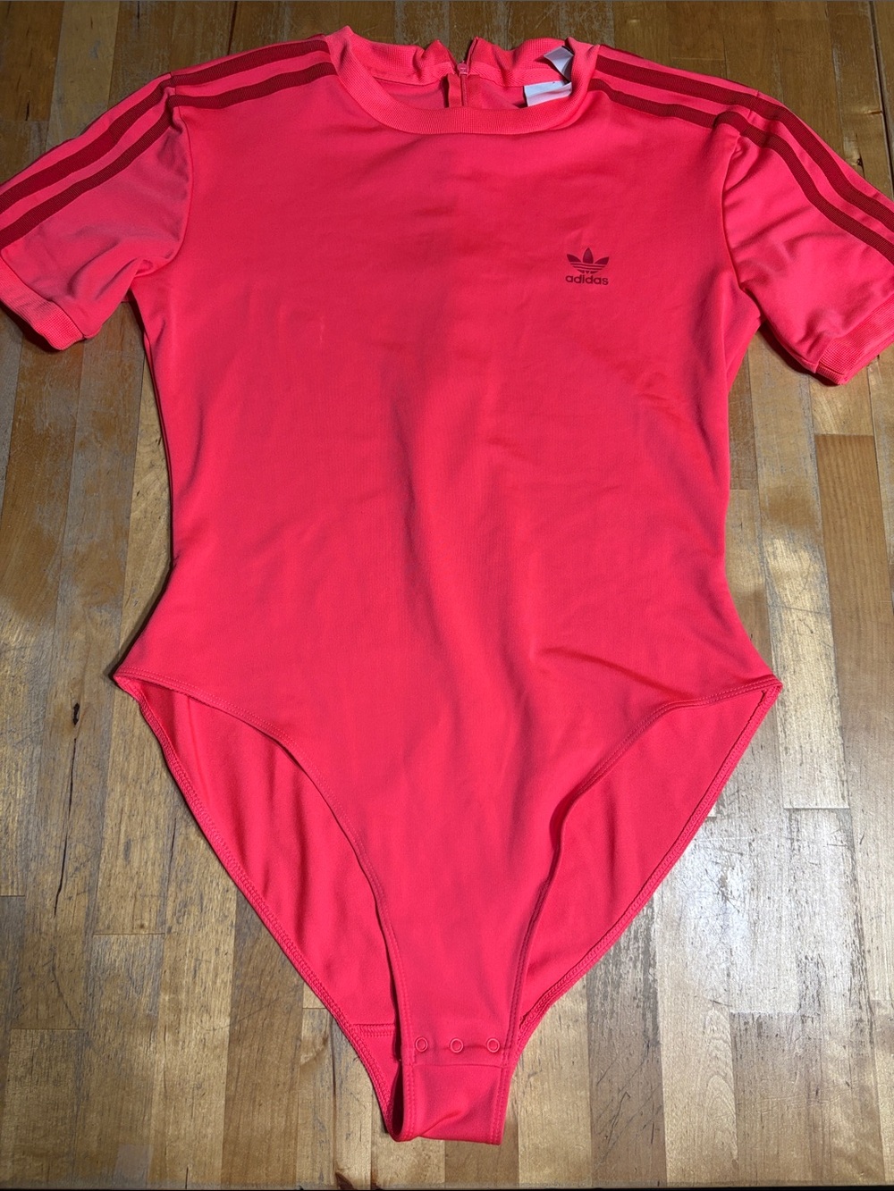 adidas Hot Pink Short Sleeve Bodysuit